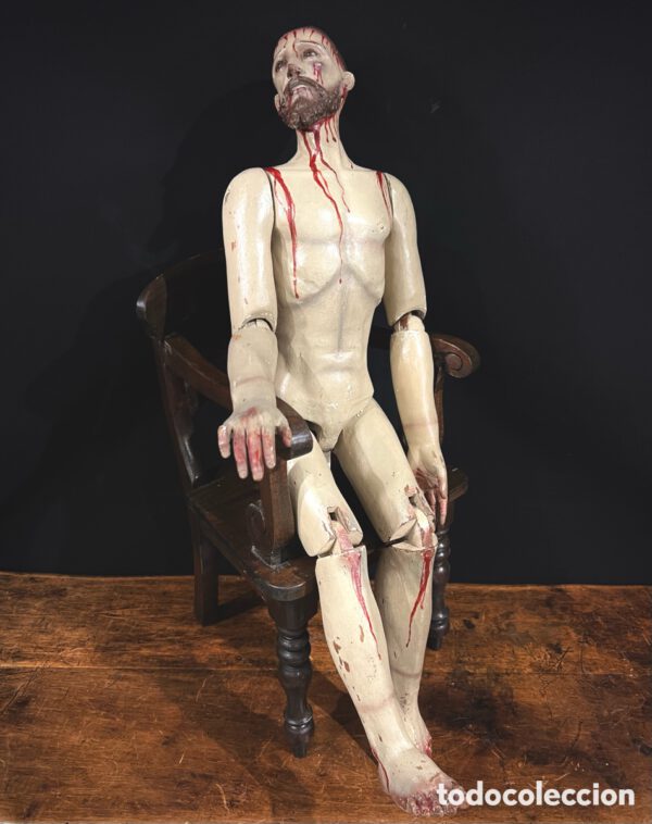 Cristo articulado. 75cm. México, S.XIX