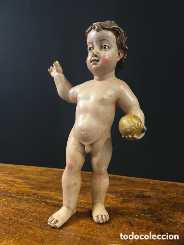 Niño de la Bola, escuela andaluza, S.XVIII - Imagen 2